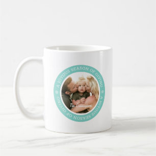 Mug Bonnes Fêtes joyeuses Photo de famille personnal