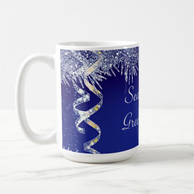 Mug Bonnes Fêtes Noël Parties scintillant Noël (Gauche)