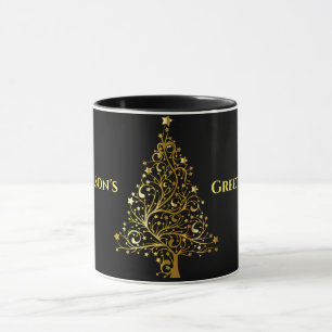 Mug Bonnes Fêtes Noir et Or