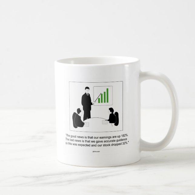 Mug Bonnes nouvelles.  Mauvaises nouvelles (Droite)
