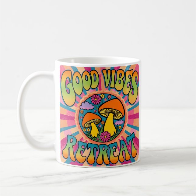 Mug Bonnes vibes battre le champignon (Gauche)