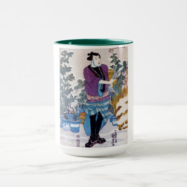 Mug Bonsai Master japonais, Kuniyoshi, Ukiyo-e (Centre)