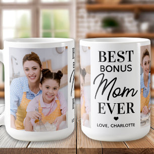 Mug BONUS MOM Personnalisé 2 Photo Fête des Mères