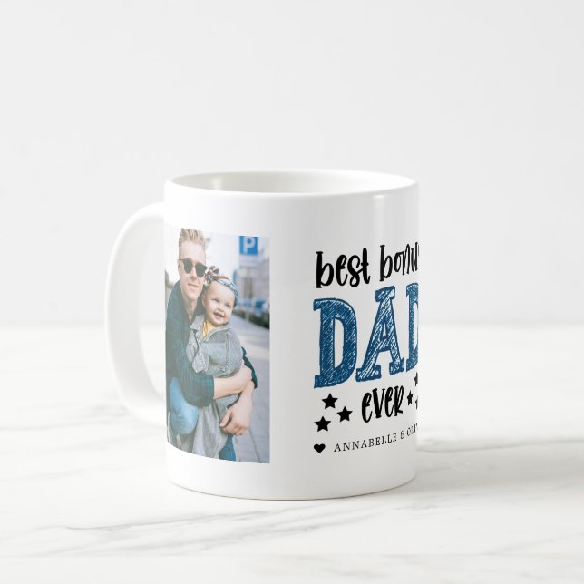 Mug "Bonus Papa" Photo de Step Dad  (Devant gauche)