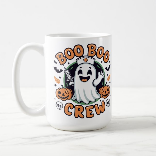 Mug Boo Boo Crew Infirmière d'Halloween (Gauche)