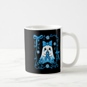 Mug Boo Floral tenant le diabète Sensibilisation Ruban