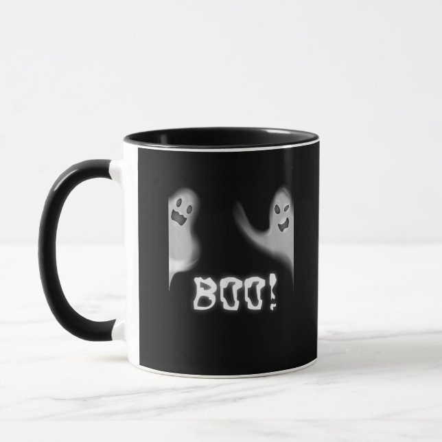 Mug Boo ! Halloween effrayant cachant Funny Peekaboo (Gauche)