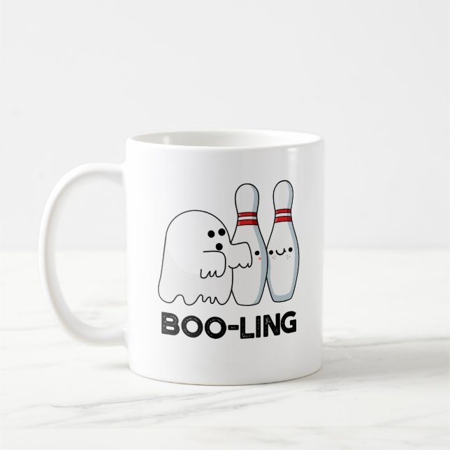 Mug Boo-ling Funny Halloween Bowling Ghost Pun (Gauche)