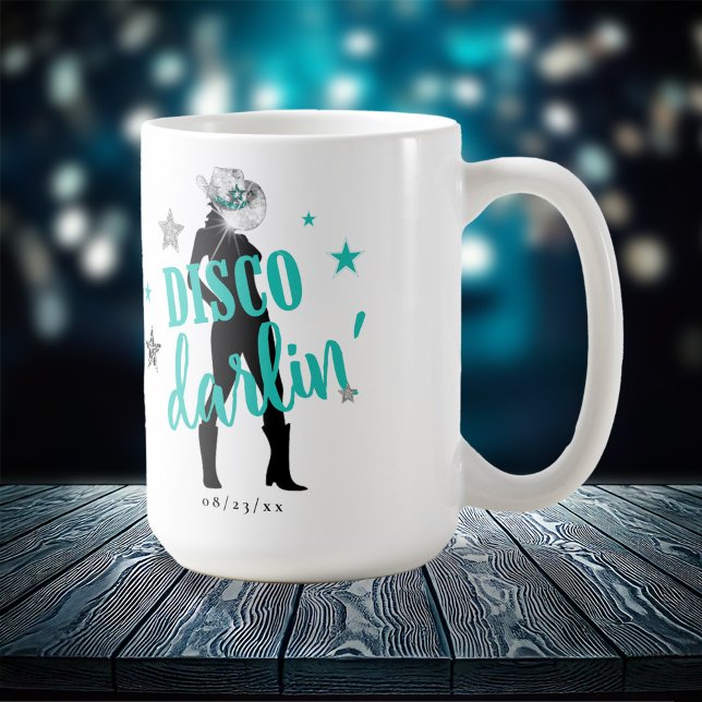 Mug Boots 'n Bling Disco Darlin' Turquoise ID925  (Créateur téléchargé)