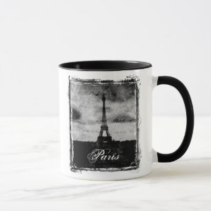 Mug Bord grunge Paris texturisé