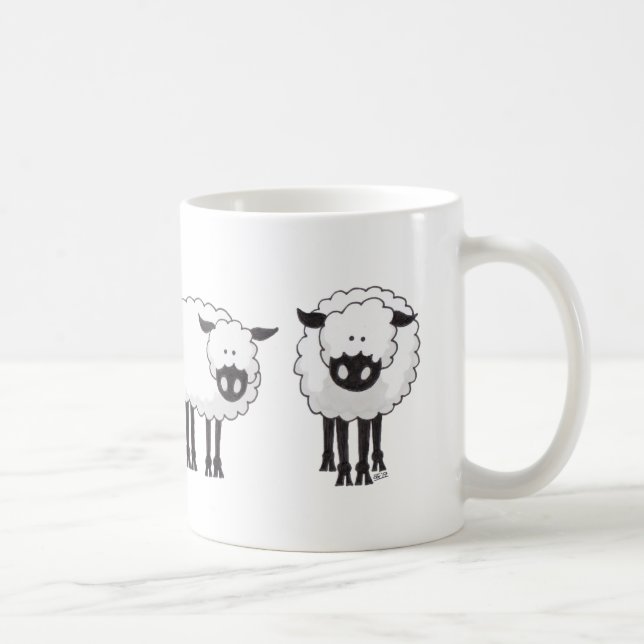 Mug Border collie et ses moutons (Droite)