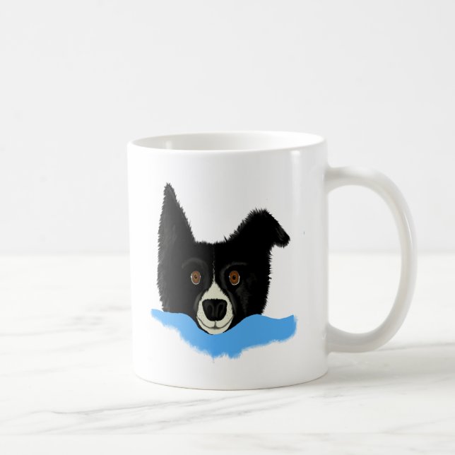 Mug Border collie font face (Droite)
