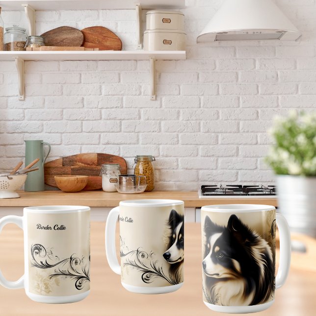 Mug Bordure Collie (Créateur téléchargé)