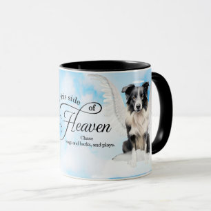 Mug Bordure Collie Chien Angel Personnalisé Animal Mem
