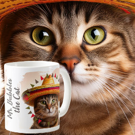 Mug Bordure de Fiesta autour de votre Funny Cat photo