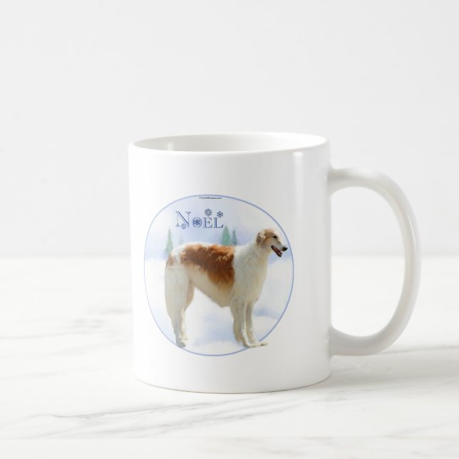 Mug Borzoi Noel (Droite)