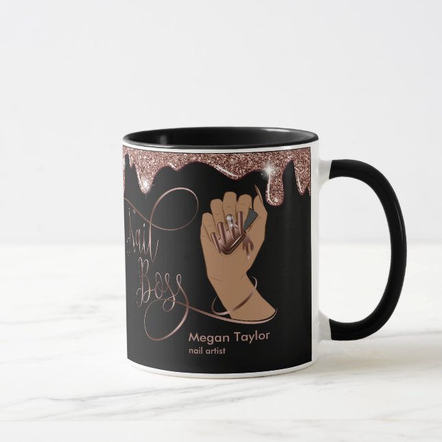 Mug Boss à ongles, cadeau pour manucure de technicien  (Droite)