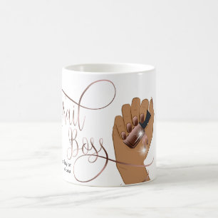 Mug Boss à ongles, Technicien à ongles, ongles longs, 