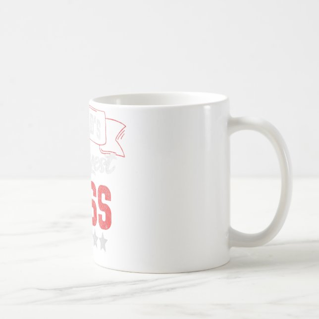 Mug Boss Day T Shirt World's Okayest Boss Drôle cadeau (Droite)