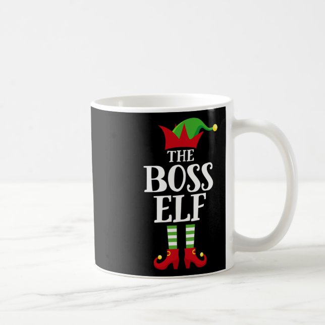 Mug Boss Elf Famille Correspondant Groupe de Noël Elf  (Droite)
