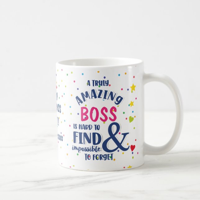 Mug Boss Personnalisé - 'Un Boss Vraiment Extraord (Droite)