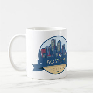 Mug Boston City Skyline, boston ma skyline