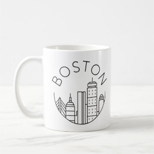 Mug Boston City Skyline, boston ma skyline