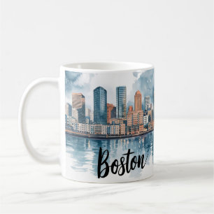 Mug Boston City Skyline, Boston Ma Us Skyline