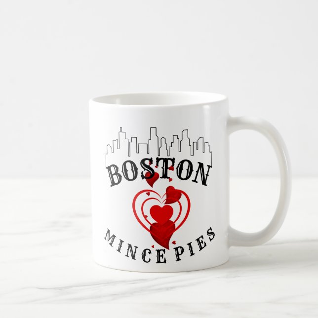 Mug Boston Loves Mince Pies Cityscape (Droite)