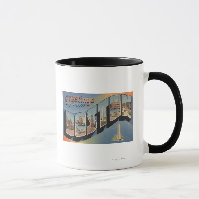 Mug Boston, MassachusettsScènes de grandes lettres 2 (Droite)