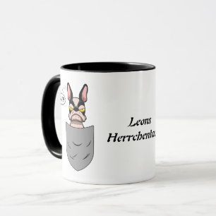 Mug Boston Terrier dans le sac à poitrine, drôle