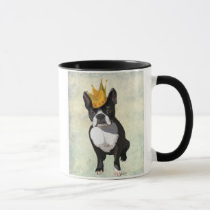 Mug Boston Terrier et couronne