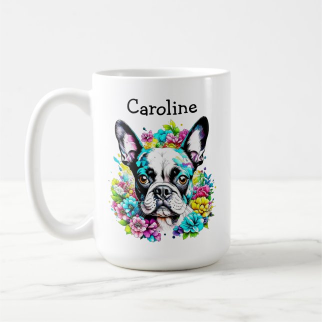 Mug Boston Terrier Maman personnalisée (Gauche)