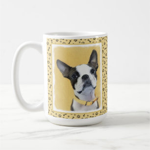 Mug Boston Terrier Painting - Cute Original Dog Art