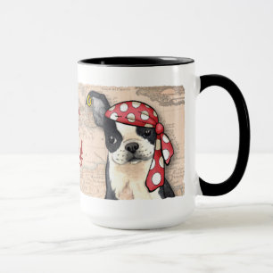 Mug Boston Terrier Pirate