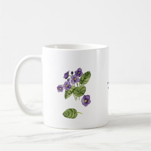 Mug botanique de violet