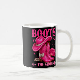 Mug Bottes Sur Le Sol Pink Cowgirl Cancer Du Sein Wes