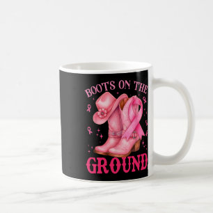 Mug Bottes Sur Le Sol Pink Cowgirl Cancer Du Sein Wom