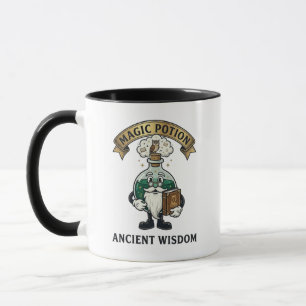 Mug Botto Ancien Sage Magicien Potion Magique Hibou Ré