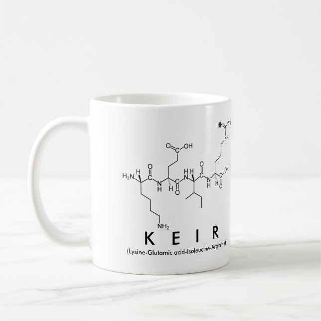 Mug Bouche de nom de peptide Keir (Gauche)