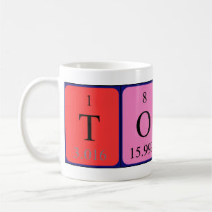 Mug Bouche de nom de table périodique Tobin