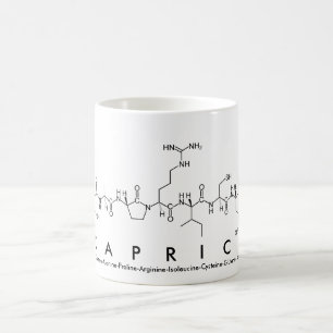 Mug Bouche de nom du peptide Caprice