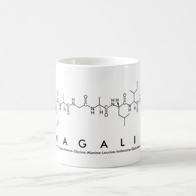 Mug Bouche de nom du peptide de Magalie (Centre)