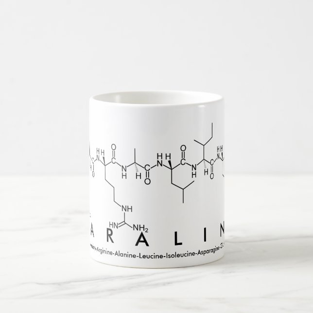 Mug Bouche de nom du peptide karaline (Centre)