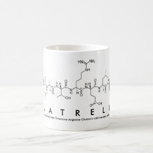 Mug Bouche de nom du peptide Latrell