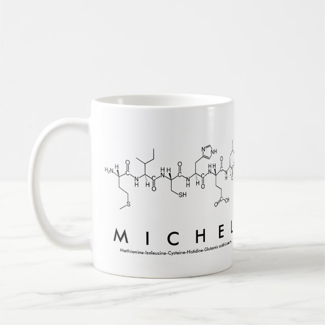 Mug Bouche de nom du peptide Michel (Gauche)