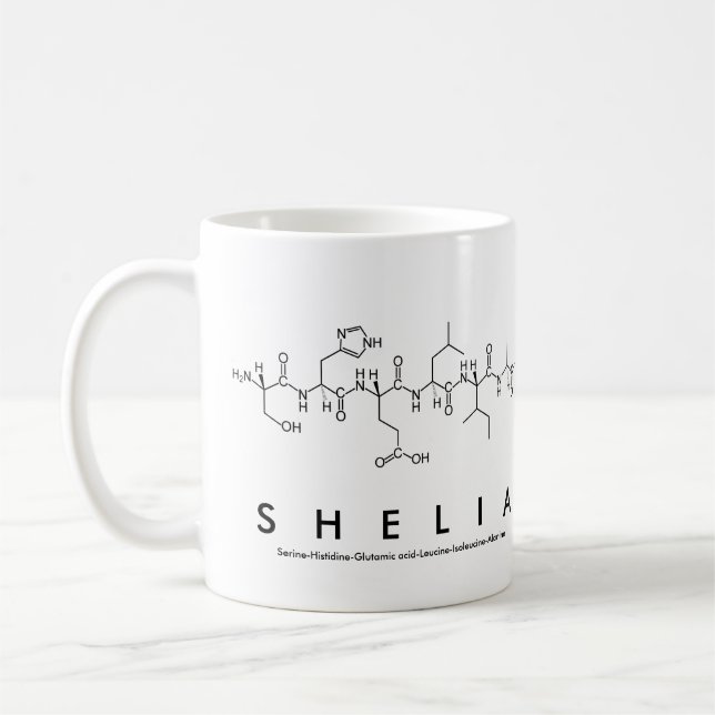 Mug Bouche de nom du peptide Shelia (Gauche)