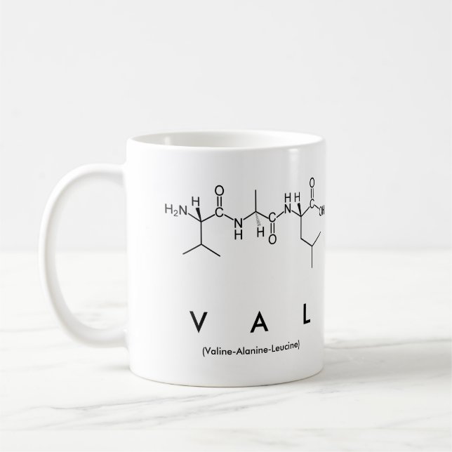 Mug Bouche de nom du peptide Val (Gauche)