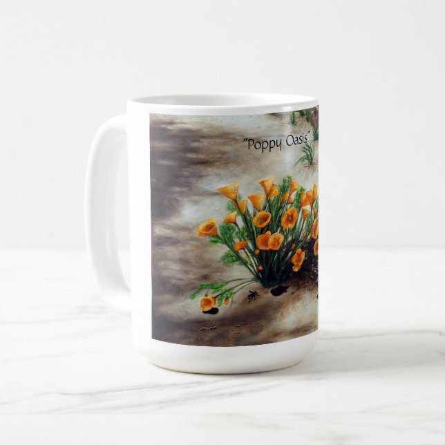 Mug Bouche d'oasis de pavot (Devant gauche)