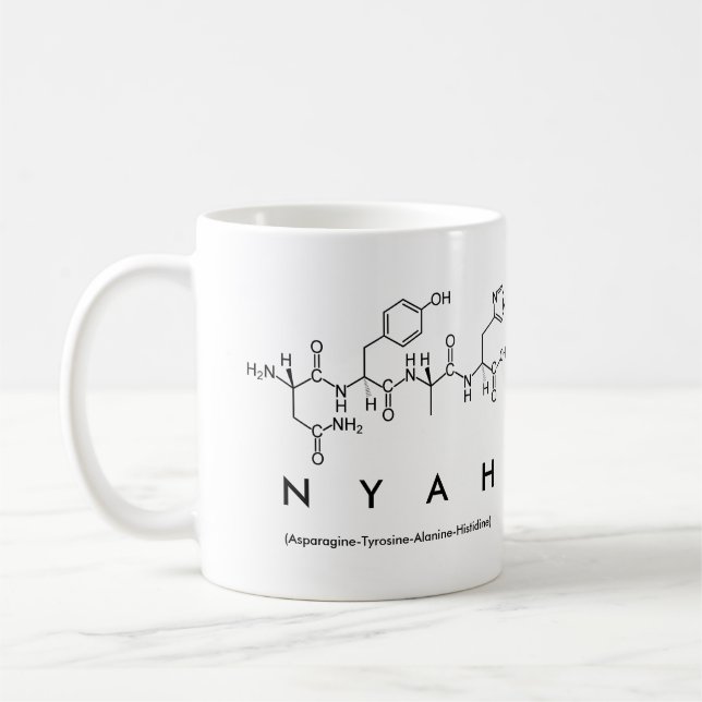 Mug Bouche nom du peptide Nyah (Gauche)